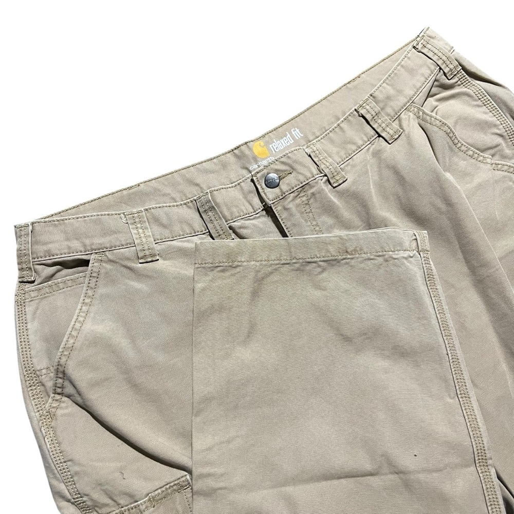 Carhartt Men's Tan Relaxed Fit Cargo Work Pants 44x30